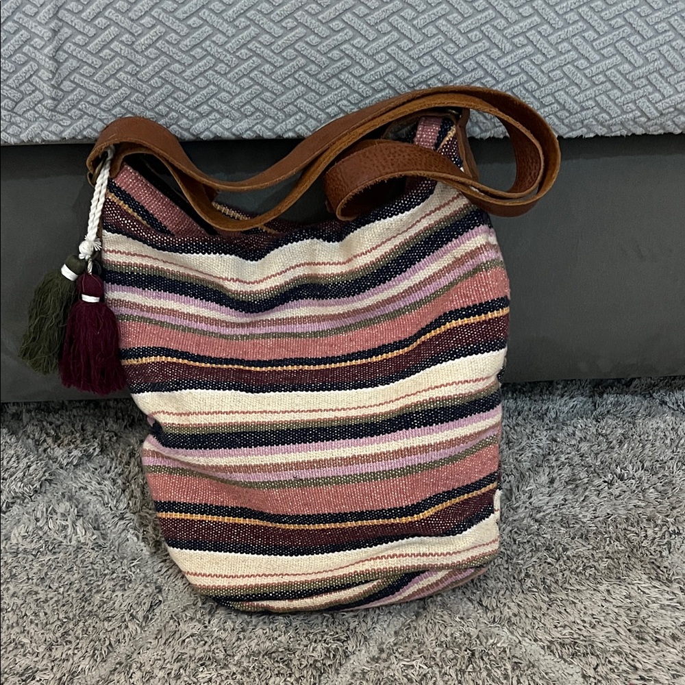 Striped Multicolor Shoulder Bag